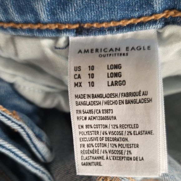 American Eagle Outfitters Blue Boyfriend Jeans Casual Style - Picture 5 of 7